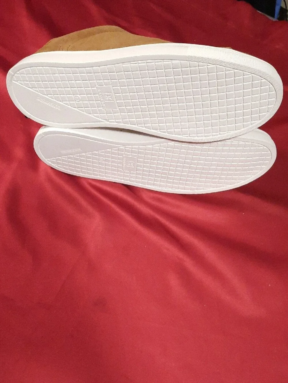 George Brown Easy On/off Slip-On Elastic Laces Leather Men’s Sneakers Size 13